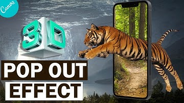 How to create 3D tiger pop out effect in Canva tutorial by DLC ventures