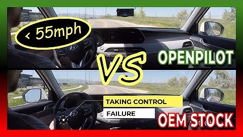 COMPARE: Openpilot vs Stock Driver Assist in Hyundai Palisade