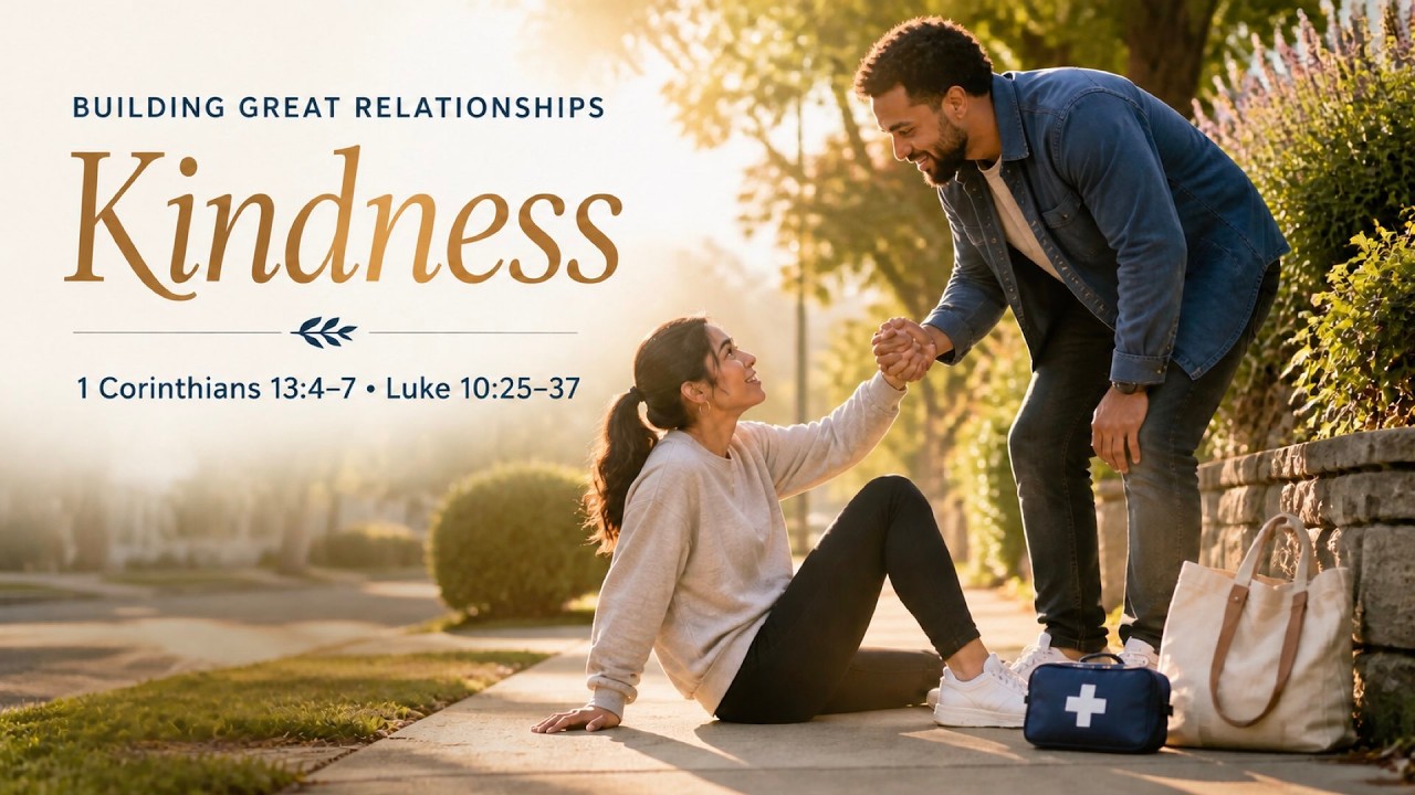 Sermon 8 30 2026 “Building Great Relationships: Kindness!” 1 Corinthians 13:4-7 & Luke 10:25-37