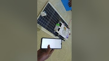 Solar panel cleaning robot with water tank | IOT control using blynk and Esp8266