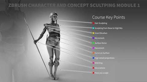 ZBrush Free Course Curve on Surface Brushes - Part of my ZBrush Character creation course