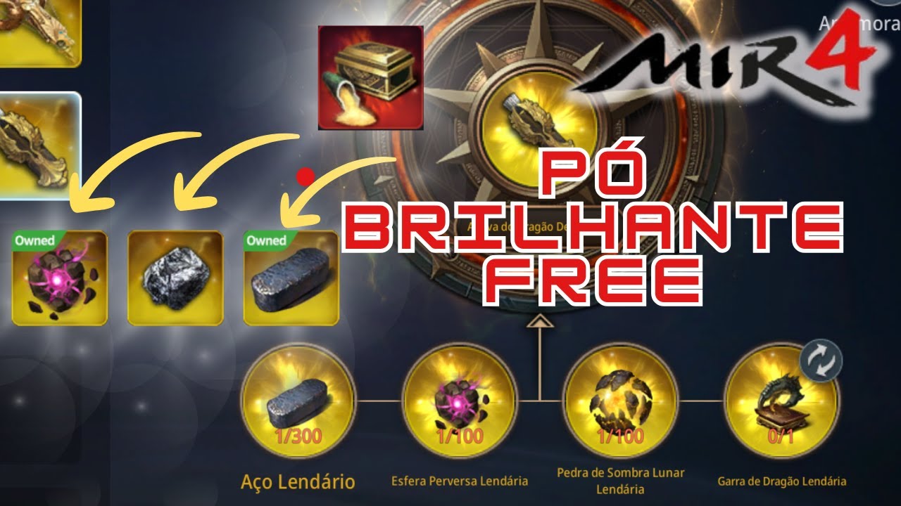 TUTORIAL: COMO CONSEGUI 1K DE PÓ BRILHANTE RÁPIDO! MIR4