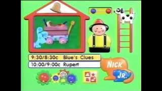 Nick Jr. Up Next/Snake/Blue's Clues Bumper #2 (May 20, 1997)