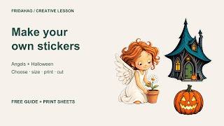 Make Printable Stickers from Illustrations | Angels & Halloween News