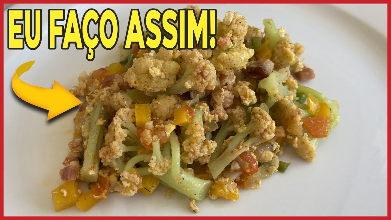 Eu faço Couve Flor Refogada com BACON! 😍 #UAU