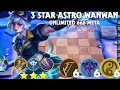 Unlimited 666 meta is back  hyper astro wanwan star core  wind  999  burst damage  magic chess