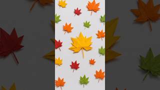 🍁DIY maple leaf kaise banaye paper se....🍁#shortsfeed #trending #shorts #viral #handmade #mapleleafs