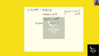 [Math] Express the logarithm in terms of ln2 and ln5. 1. ln(200) 2. ln(100)