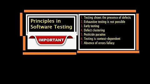 What are the 7 Principles of Software Testing #sdet #interview #java #qa  @SDET-tech