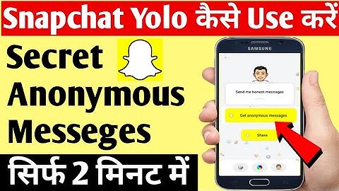How To Use Yolo On Snapchat For Android In Hindi