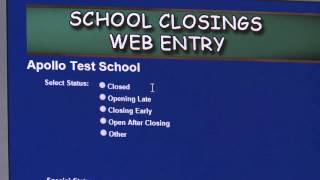 How to use the KTBS School Closings Web Entry