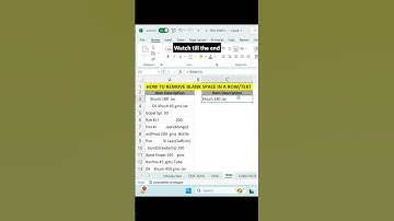 Trim function in Excel #exceltips #tricksandtips  #tipsandtricks #tipsntricks #exceltricks