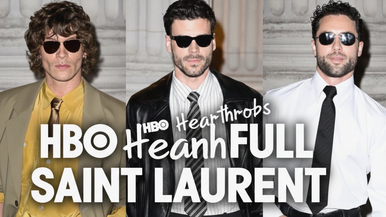HBO Heartthrobs Connor Storrie, François Arnaud, and Robbie GK Go Full Saint Laurent