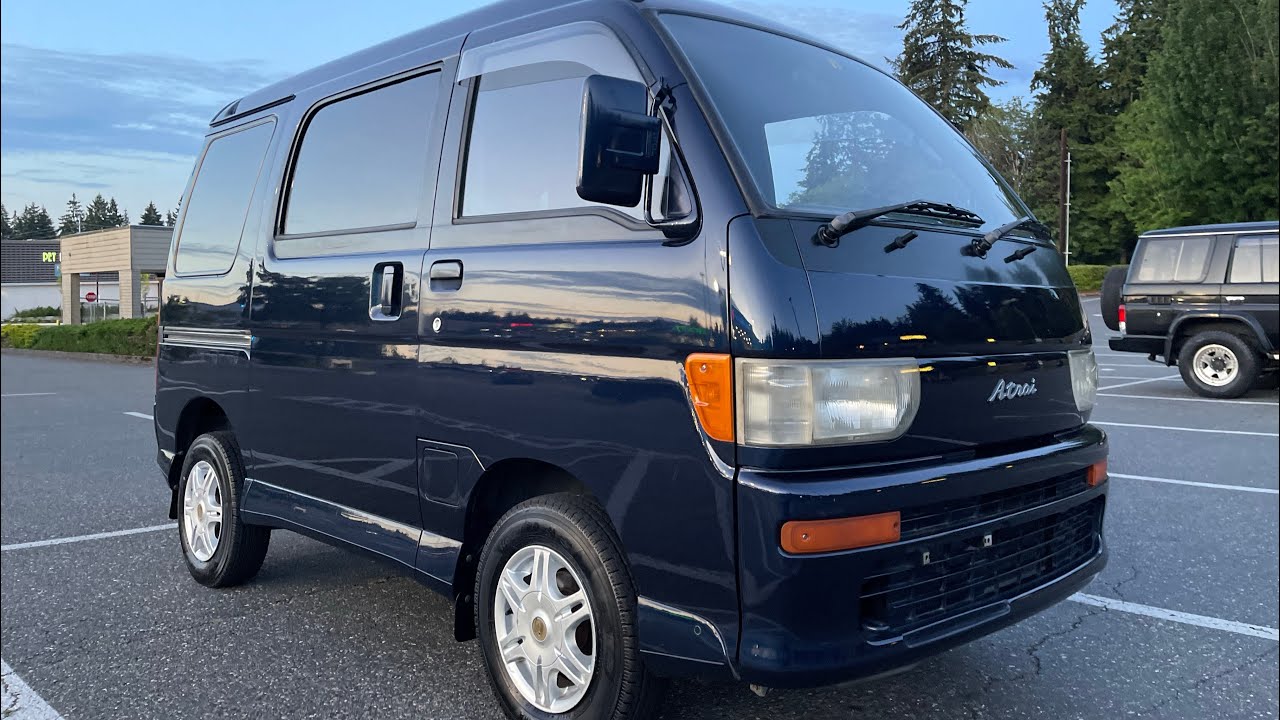 1995 Daihatsu Atrai mini van S130V 4wd 5 spd  AC PS Difflock EFI turbo intercooler  #s130zフェアレディz