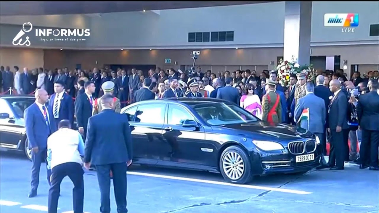 Arrivée du Premier ministre de l'Inde, Narendra Modi, à Maurice