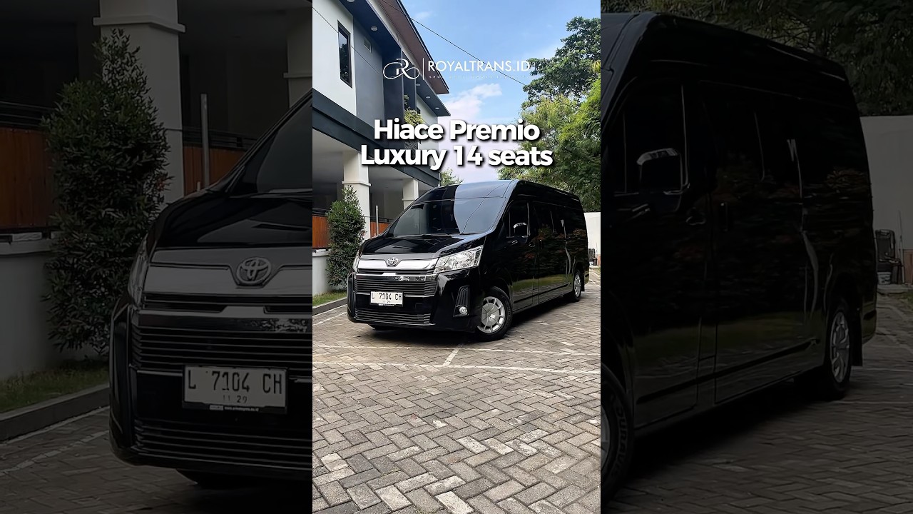 Hiace Premio Luxury 14 Seats lebih dari sekadar mobil, ini adalah ruang tamu berjalan