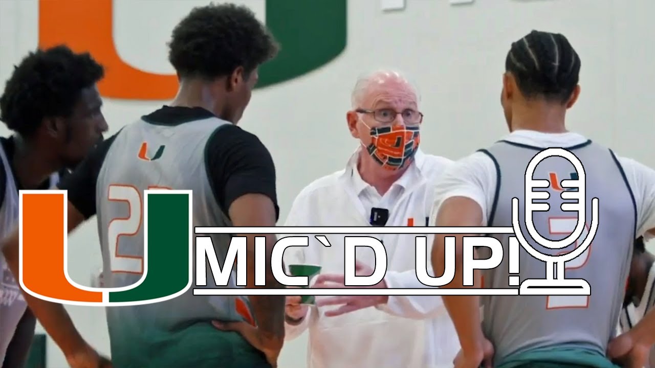 Miami Coach Mic'd Up! | Jim Larranaga in Practice