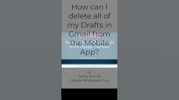 How to delete all drafts from the Gmail App for Google Workspace or Gmail. #shorts