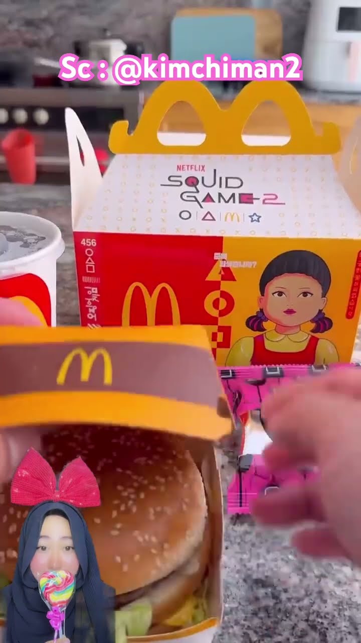 MAKAN MCD SQUID GAME DALGONA ⁉️? @kimchiman2 #shorts #funny #dubbing