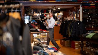 John Huber talks sweaters at O'Connell's Clothing
