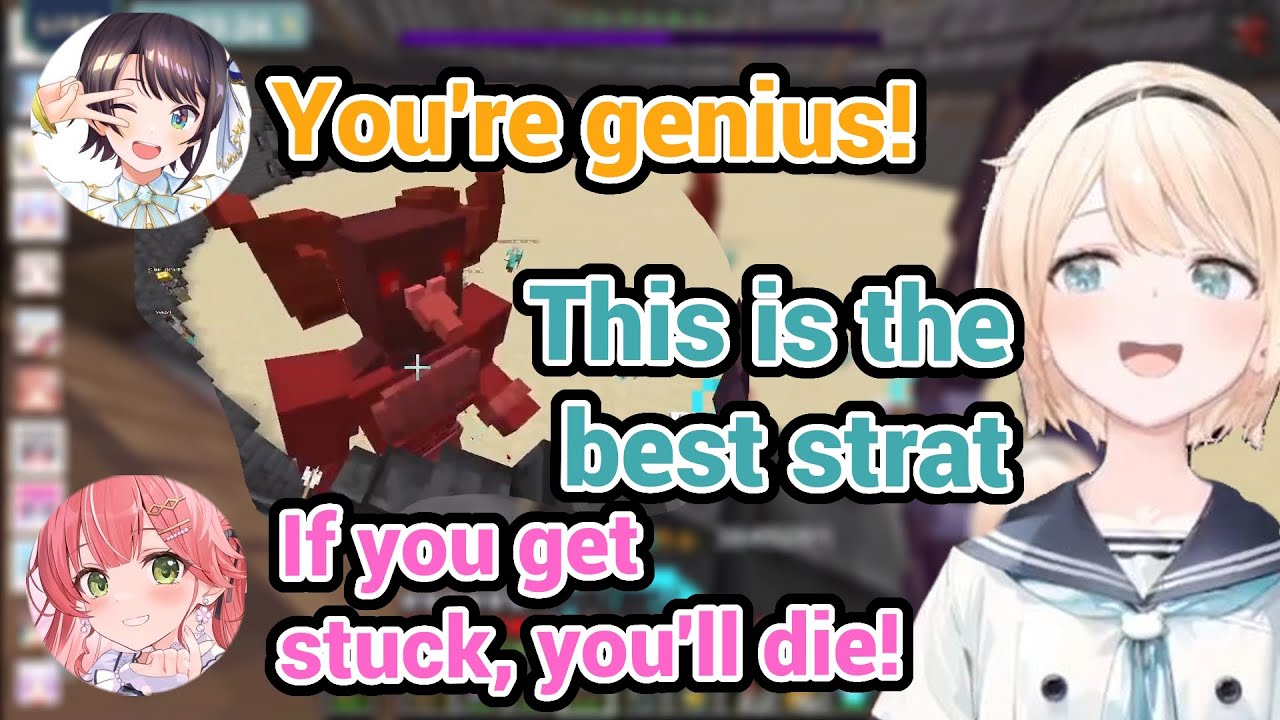 Ироха стала MVP, применив этот гениальный прием против самого сложного босса в HoloMinecraft Gold...