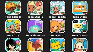 TOCA BOCA MINI,Toca Plants,Toca PET DOCTOR,Hair Salon 4,Toca Junior,Toca Builders,Toca Hospital