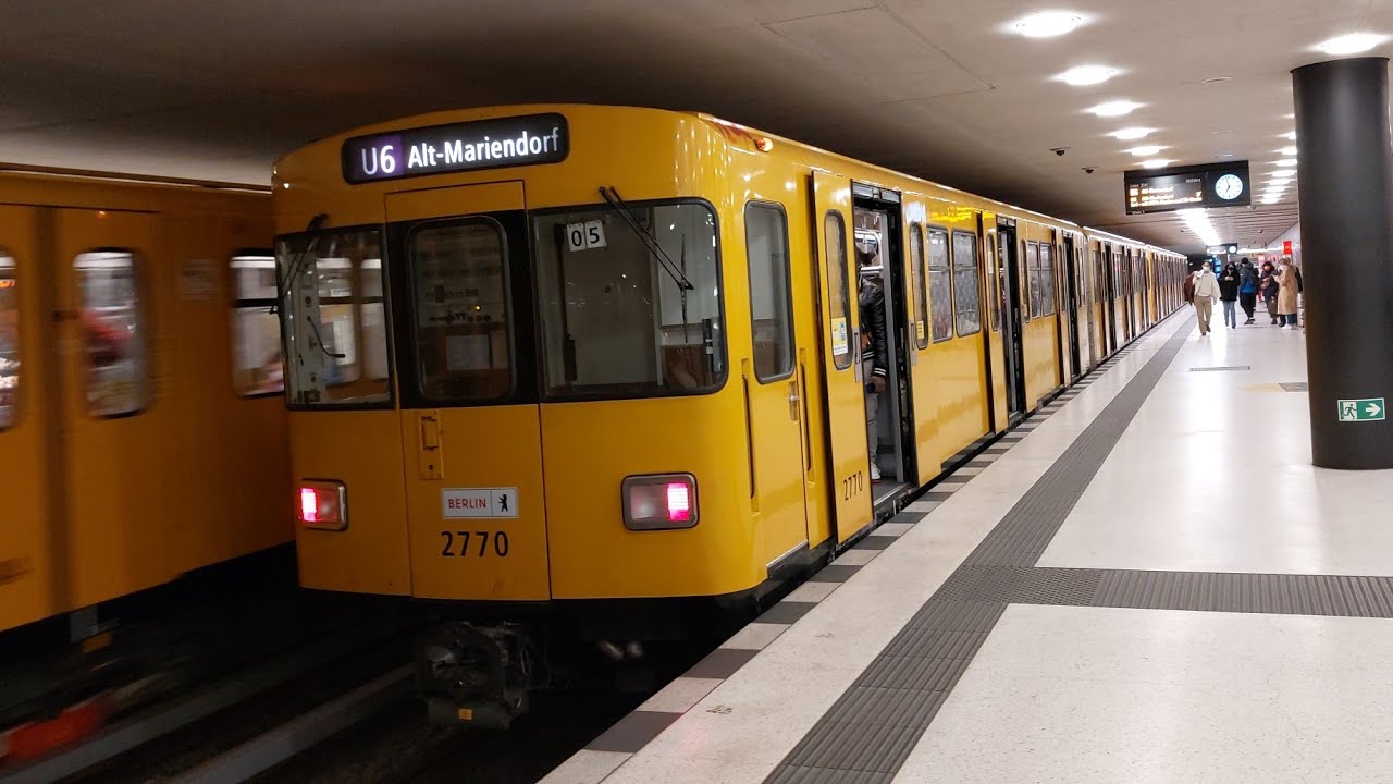Mitfahrt in der U6 von Alt-Tegel bis Unter den Linden im F84 Mit dem gelenker🤩🤩🤩🤩