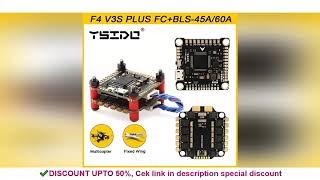 YSIDO NEW F4 V3S PLUS Flight Control FC Support BetaFlight/INAV BLS-45A/60A 4in1 ESC Stack