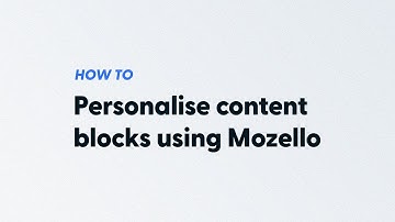 How to add and personalise content blocks using Mozello