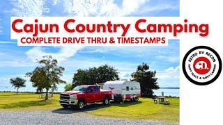 RV Camping at Lake End Park in Morgan City, Louisiana