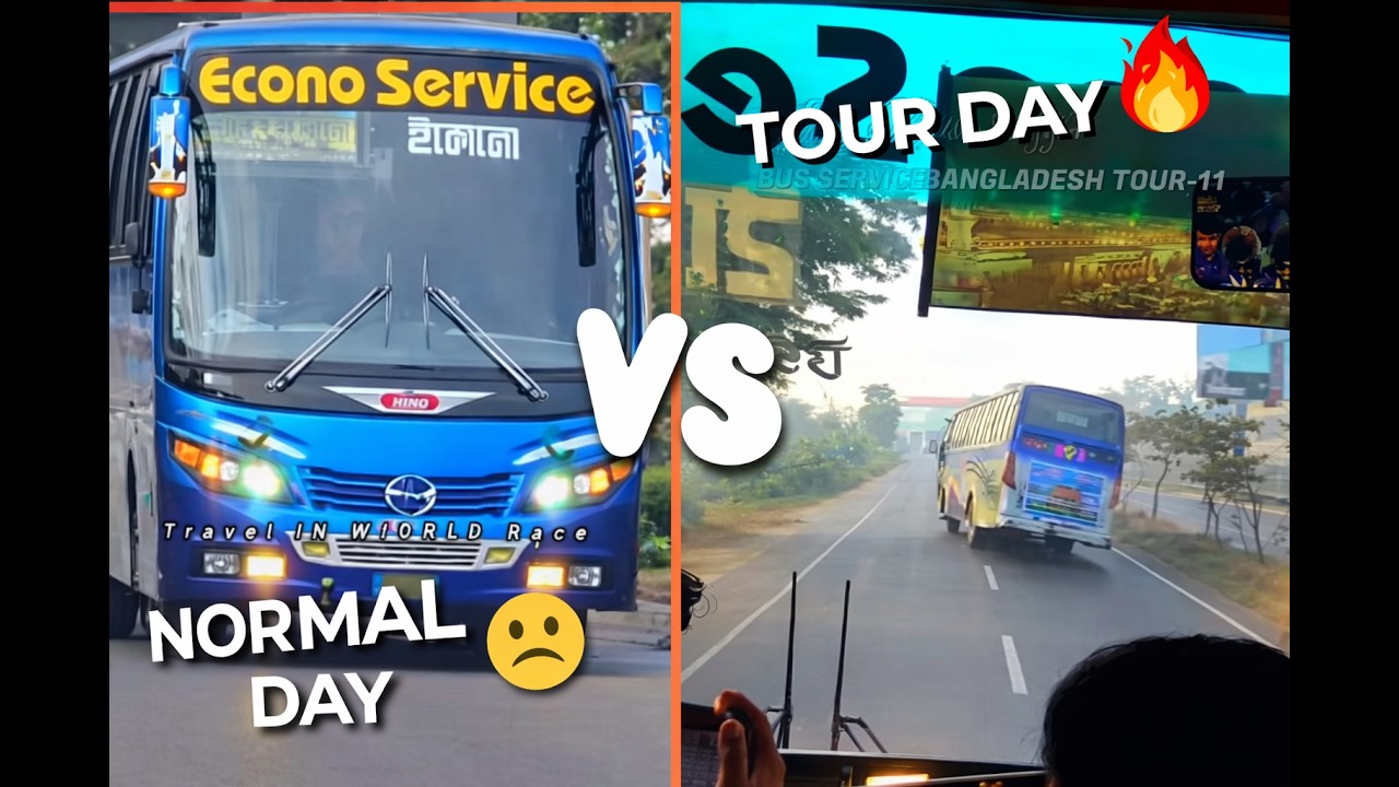 Normal Day 😐 vs Tour Day 🔥 | Econo Service Bus Real Experience ...