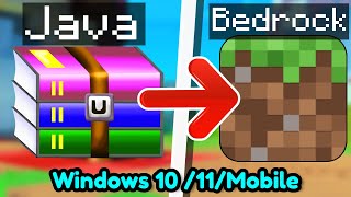 How To Convert Java Texture Packs To Bedrock Edition (easy) Wealth