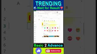 EXCEL EMOJI SET IN EXCEL #exceltips #shorts #excel #exceltutorial घर बैठे EXTRA INCOME चाहिए तो देखो