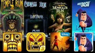 Temple Run 2 Vs Temple Endless Run 2 Vs The JungleBook Mowgli Run Vs Agent Dash Android/iOS Gameplay screenshot 4