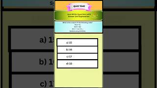 Java MCQs Questions and Answers with Explanation #computerapplication #icseboard