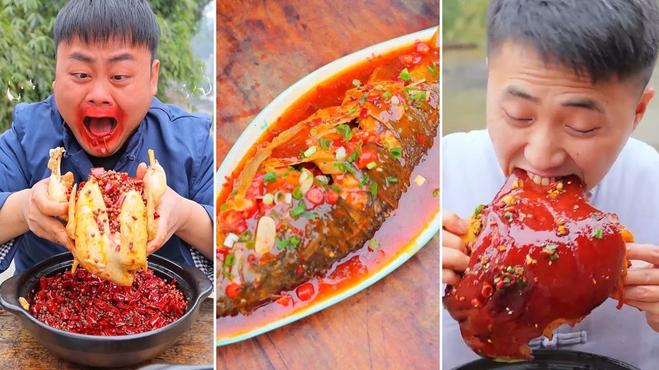 ASMR Mukbang | Chinese Spicy Food Challenge 🌶🌶🌶 Tik Tok China #2