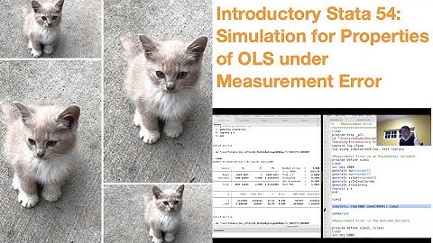 Introductory Stata 54: Simulation for Properties of OLS under Measurement Error