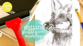 Trace Monotype * Printmaking for Beginners * Quick & Easy Drawing & Printing