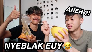 MAHASISWA AMERIKA PERTAMA KALI NYOBAIN MAKAN SEBLAK !!!! BARENG LEONARDO EDWIN