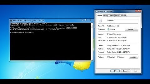 How to Create a Large Dummy File