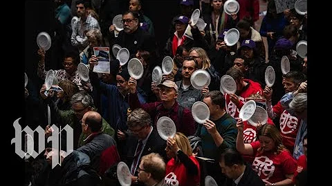Federal workers, unions protest the government shutdown on Capitol Hill