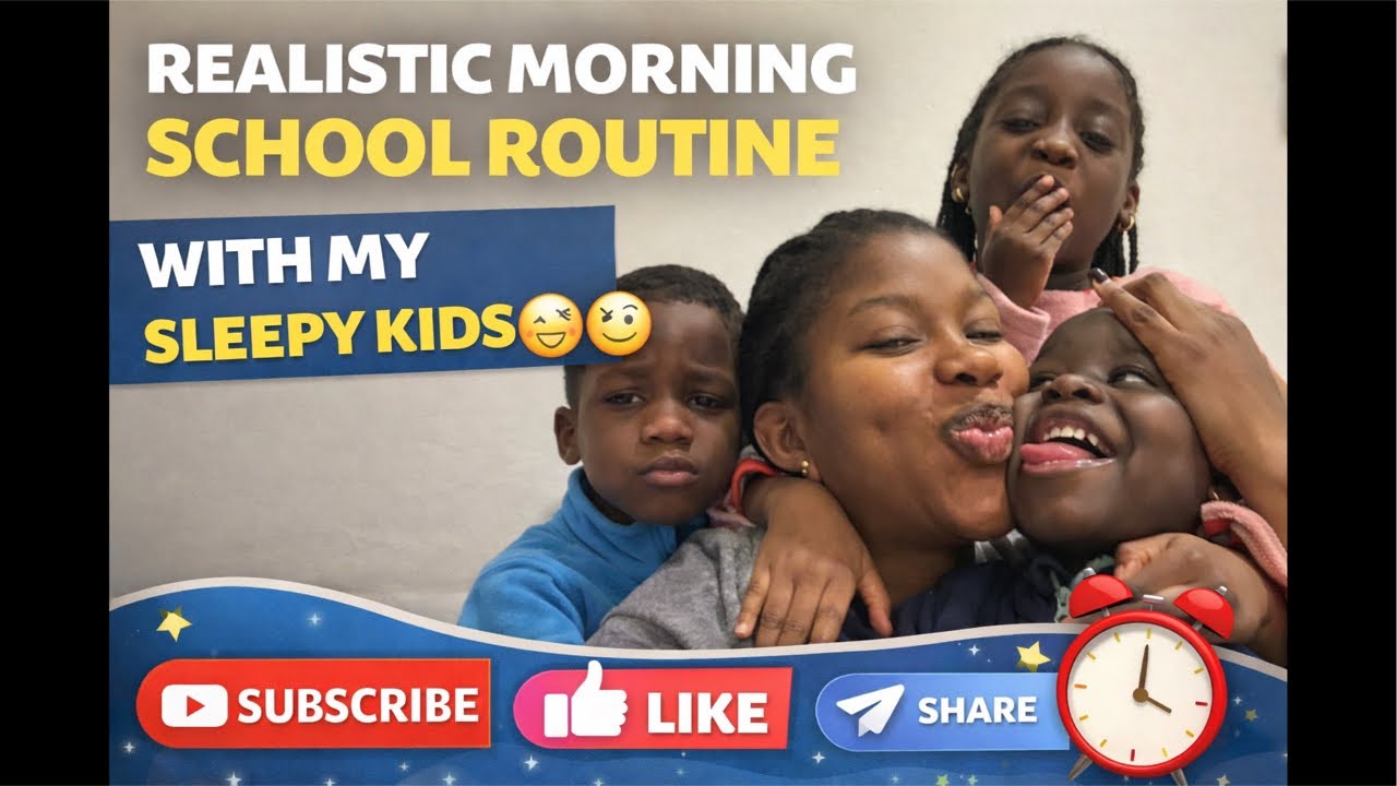 School Mornings With My Sleepy Kids 😴 | Real Life Mom Routine