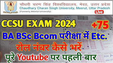 How to Fill CCS University Exam Copy Entry ! 1st 3rd 5th Sem | BA Bsc Bcom MA MSc etc  #ccsu