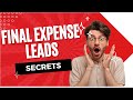Final Expense Leads (How I Wrote 55 Final Expense Plans In A Month)