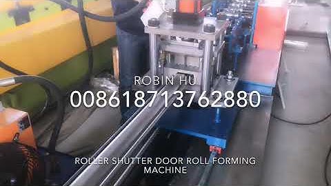 Roller shutter door roll forming machine
