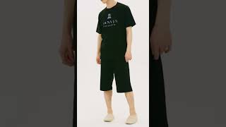 【LANVIN COLLECTION/ランバン コレクション】天竺 シルケット無地+コレクションロゴ 半袖 ラウンジウェア メンズ 54424032 54426033