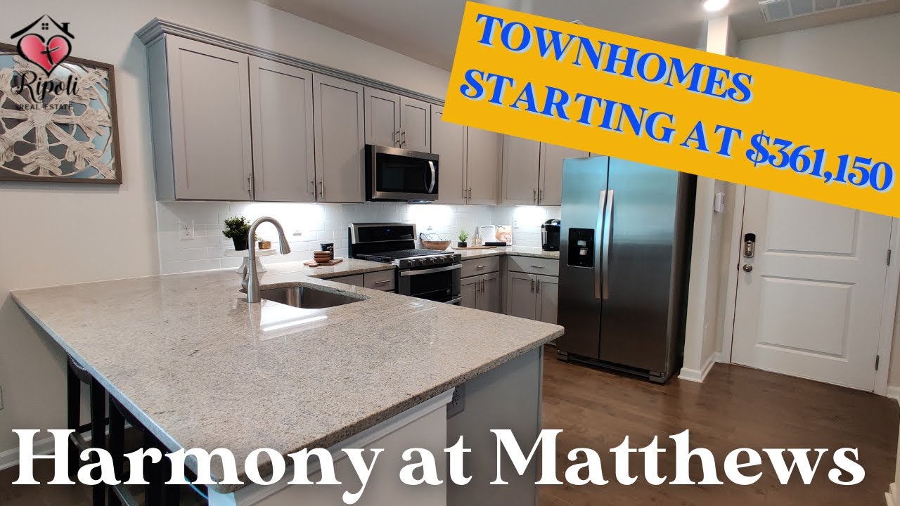New Townhomes in Matthews NC Starting At $361,150