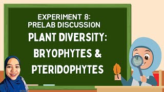 Pre Lab Experiment 8: Plant Diversity, Bryophytes & Pteridophytes
