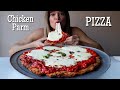 Chicken Parmesan Pizza Alla Vodka-Style MUKBANG | Quality Italian Copycat Recipe!