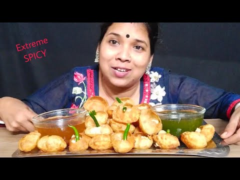 Pani Puri, Golgappa, Fuchka Eating Challenge / Indian Street Food / Asmr Mukbang 🔥